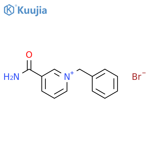 Pyridinium, 3-(aminocarbonyl)-1-(phenylmethyl)-, bromide structure