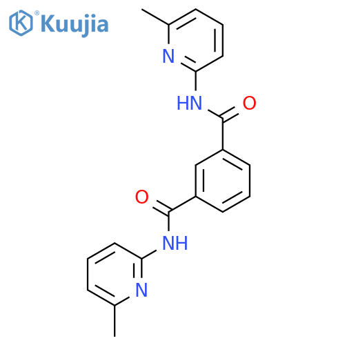 1,3-Benzenedicarboxamide, N,N'-bis(6-methyl-2-pyridinyl)- structure