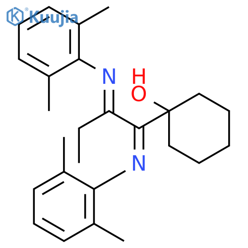 Cyclohexanol, 1-[1,2-bis[(2,6-dimethylphenyl)imino]butyl]- structure