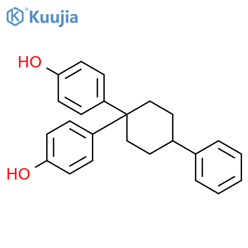 Phenol, 4,4'-(4-phenylcyclohexylidene)bis- structure