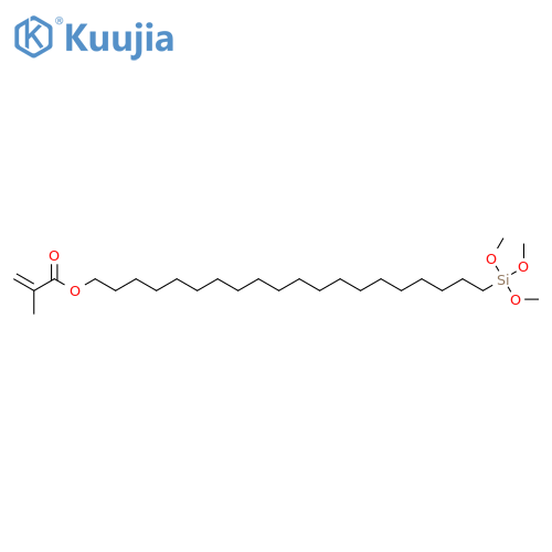 2-Propenoic acid, 2-methyl-, 20-(trimethoxysilyl)eicosyl ester structure