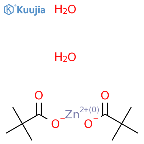 Zinc pivalate dihydrate structure