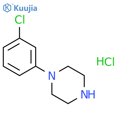 1-(3-Chlorophenyl)piperazine hydrochloride structure