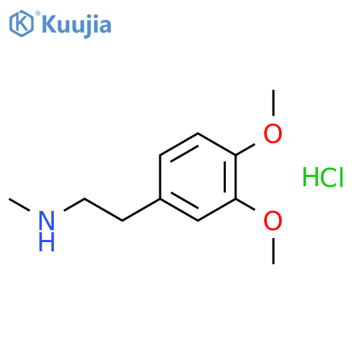 3,4-Dimethoxy-N-methyl-benzeneethanamine Hydrochloride structure