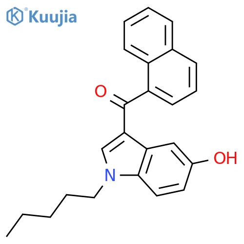 (5-Hydroxy-1-pentyl-1H-indol-3-yl)-1-naphthalenylmethanone structure