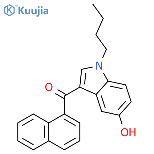 (1-Butyl-5-hydroxy-1H-indol-3-yl)-1-naphthalenylmethanone structure