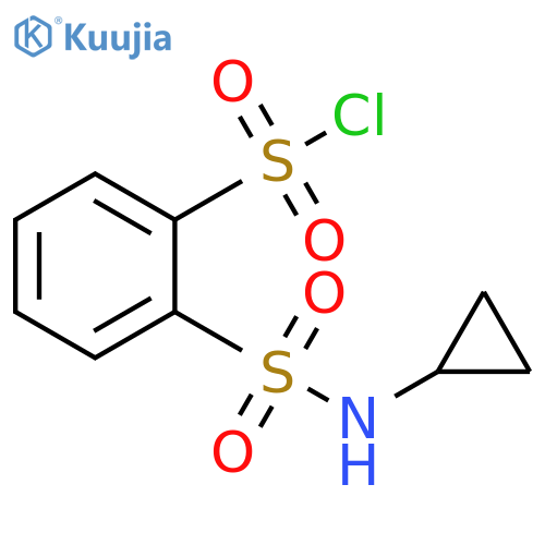 2-(cyclopropylsulfamoyl)benzene-1-sulfonyl chloride structure