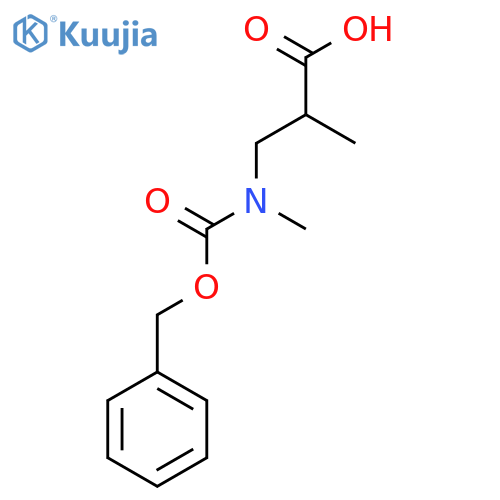 3-{(benzyloxy)carbonyl(methyl)amino}-2-methylpropanoic acid structure