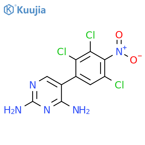 2,4-Pyrimidinediamine, 5-(2,3,5-trichloro-4-nitrophenyl)- structure