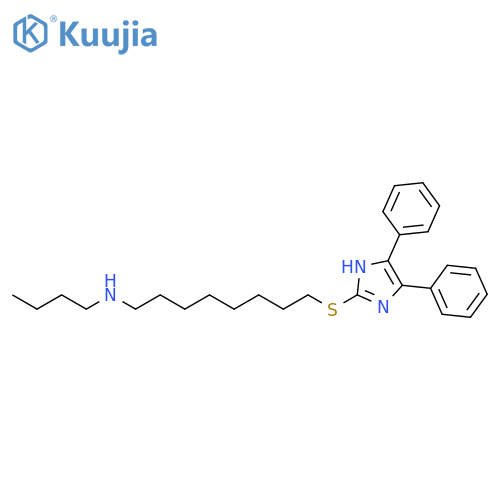 1-Octanamine, N-butyl-8-[(4,5-diphenyl-1H-imidazol-2-yl)thio]- structure