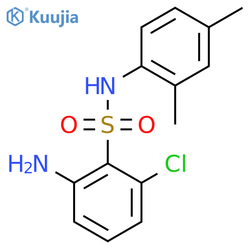 2-Amino-6-chloro-N-(2,4-dimethylphenyl)benzenesulfonamide structure