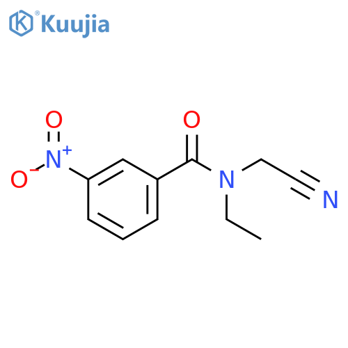 N-(Cyanomethyl)-N-ethyl-3-nitrobenzamide structure