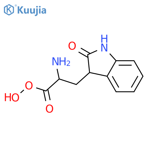 1H-Indole-3-propanoicacid, a-amino-2,3-dihydro-3-hydroxy-2-oxo- structure