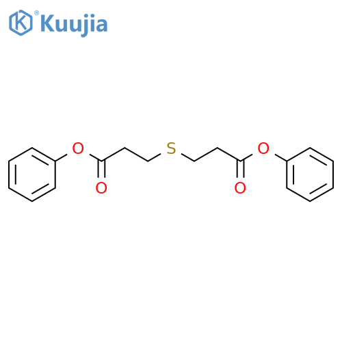 Propanoic acid, 3,3'-thiobis-, diphenyl ester structure