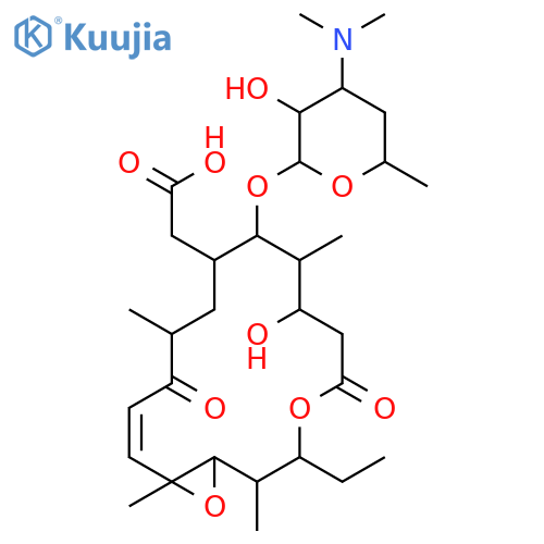 Cirramycin A1,6-(carboxymethyl)-6-de(2-oxoethyl)- (9CI) structure
