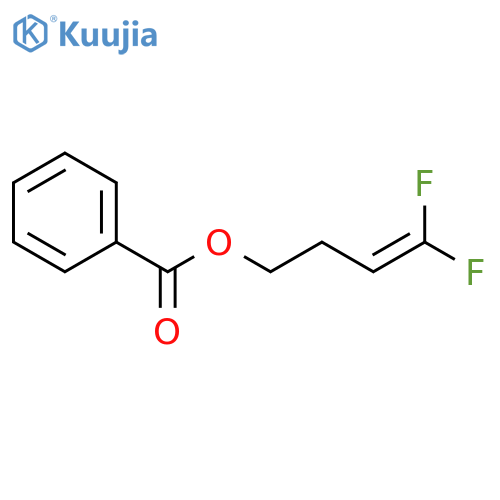 3-Buten-1-ol, 4,4-difluoro-, benzoate structure