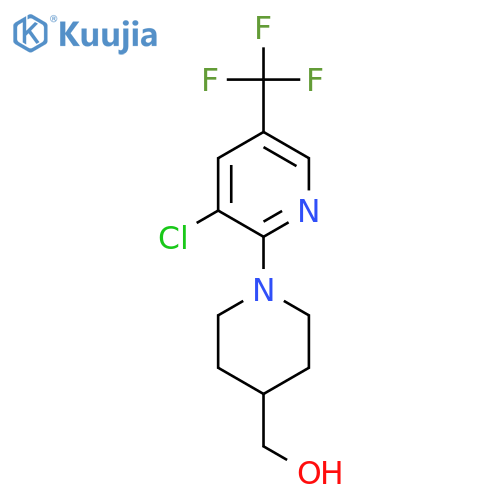 (1-(3-Chloro-5-(trifluoromethyl)pyridin-2-yl)piperidin-4-yl)methanol structure