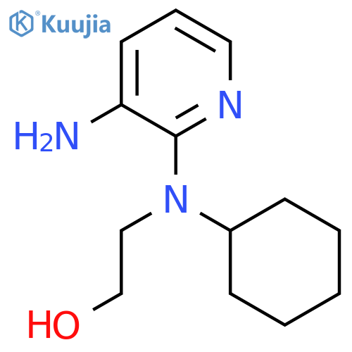 2-[(3-Aminopyridin-2-yl)(cyclohexyl)amino]ethanol structure