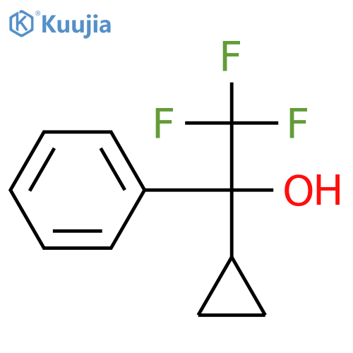 1-cyclopropyl-2,2,2-trifluoro-1-phenylethan-1-ol structure