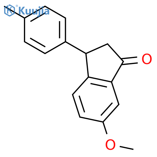 1H-Inden-1-one, 2,3-dihydro-6-methoxy-3-(4-methylphenyl)- structure