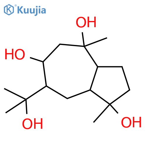 4,8,10,11-Guaianetetrol; (1β,4α,5β,7β,8α,10α)-form structure