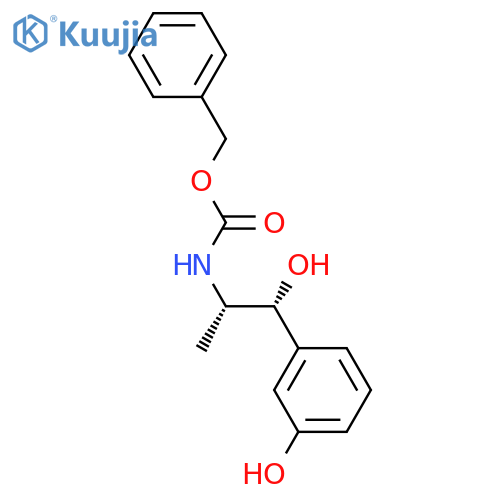 benzyl N-(1R,2S)-1-hydroxy-1-(3-hydroxyphenyl)propan-2-ylcarbamate structure