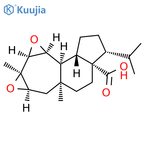 Indeno[4',5':5,6]cyclohepta[1,2-b:3,4-b']bisoxirene-3a(1H)-carboxylic acid, dodecahydro-5a,7a-dimethyl-3-(1-methylethyl)-, (3R,3aS,5aS,6aR,7aR,7bS,8aS,8bS,8cS)- (9CI) structure