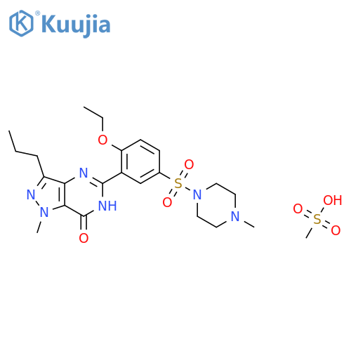 Sildenafil mesylate structure