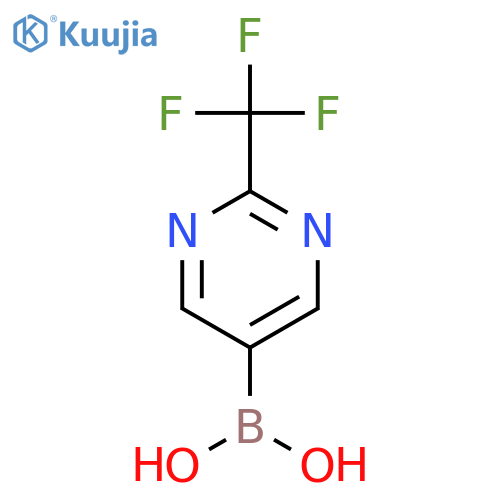 [2-(trifluoromethyl)pyrimidin-5-yl]boronic acid structure