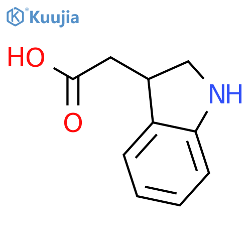2-(2,3-dihydro-1H-indol-3-yl)acetic acid structure