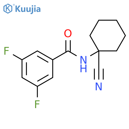 N-(1-Cyanocyclohexyl)-3,5-difluorobenzamide structure