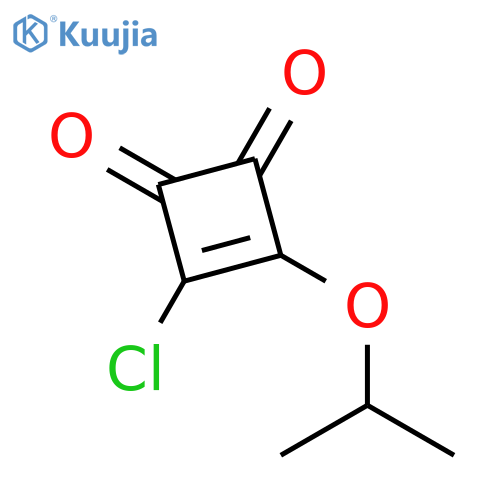 3-chloro-4-(propan-2-yloxy)cyclobut-3-ene-1,2-dione structure