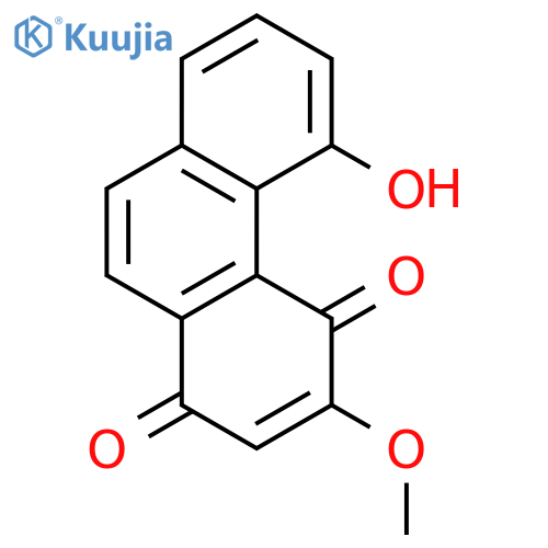 1,4-Phenanthrenedione,5-hydroxy-3-methoxy- structure