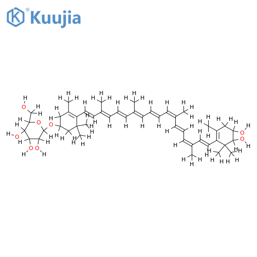 3'-beta-glucopyranosyloxy-(2R,3R,3''R)-beta,beta-carotene-2,3,3'-triol, structure