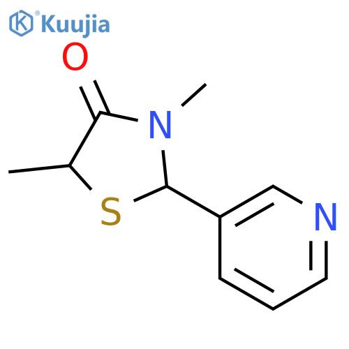 4-Thiazolidinone,3,5-dimethyl-2-(3-pyridinyl)-, hydrochloride (1:1), (2R,5S)-rel- structure