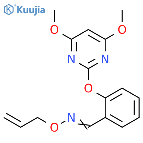 Benzaldehyde, 2-[(4,6-dimethoxy-2-pyrimidinyl)oxy]-, O-2-propen-1-yloxime structure