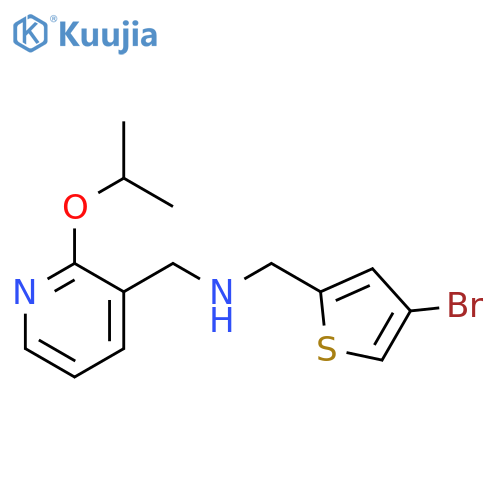 [(4-bromothiophen-2-yl)methyl]({[2-(propan-2-yloxy)pyridin-3-yl]methyl})amine structure