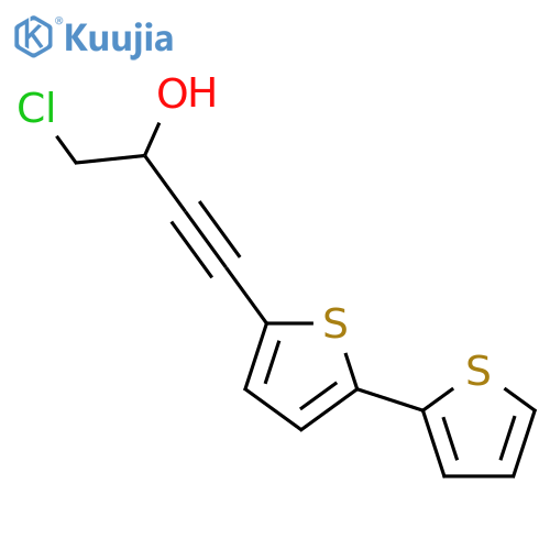 4-[2,2']bithiophenyl-5-yl-1-chloro-but-3-yn-2-ol structure