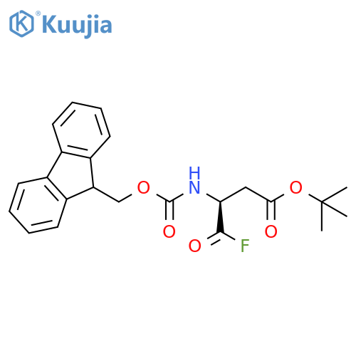 Butanoic acid, 3-[[(9H-fluoren-9-ylmethoxy)carbonyl]amino]-4-fluoro-4-oxo-, 1,1-dimethylethyl ester, (3S)- structure