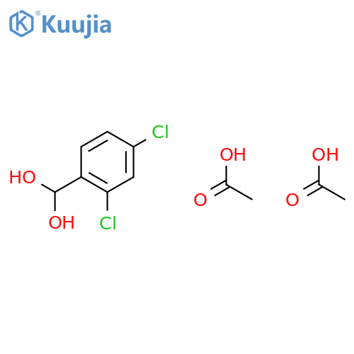 Methanediol, (2,4-dichlorophenyl)-, diacetate structure