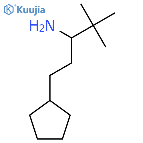 1-cyclopentyl-4,4-dimethylpentan-3-amine structure