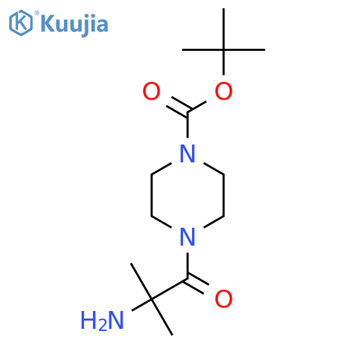 Tert-butyl 4-(2-amino-2-methylpropanoyl)piperazine-1-carboxylate structure