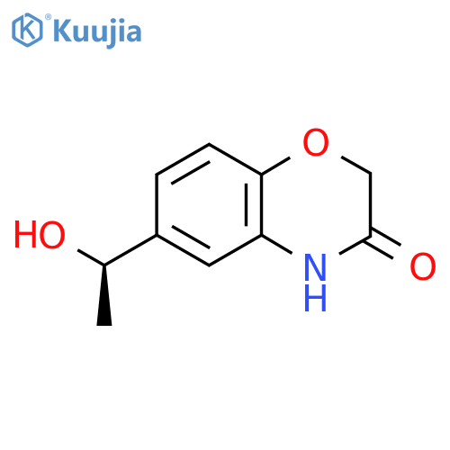 6-(1R)-1-hydroxyethyl-3,4-dihydro-2H-1,4-benzoxazin-3-one structure