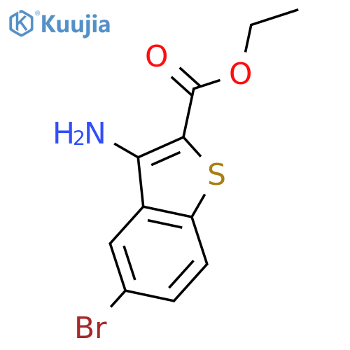 Ethyl 3-amino-5-bromobenzo[b]thiophene-2-carboxylate structure