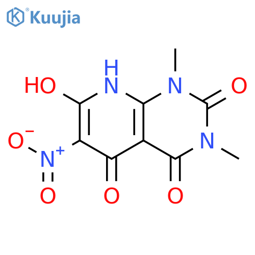 Pyrido[2,3-d]pyrimidine-2,4,5(1H,3H,8H)-trione,7-hydroxy-1,3-dimethyl-6-nitro- structure