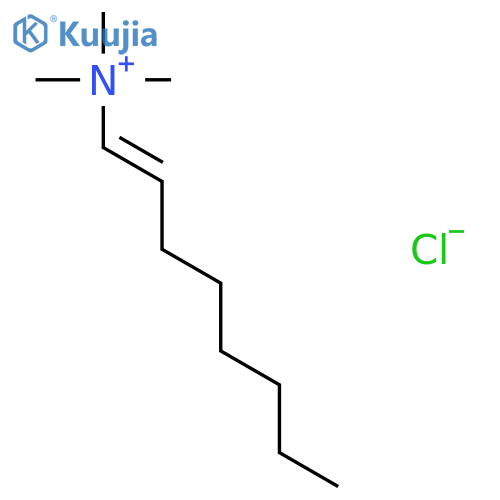 Octen-1-aminium, N,N,N-trimethyl-, chloride structure