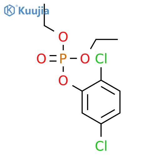 Phosphoric acid, 2,5-dichlorophenyl diethyl ester structure