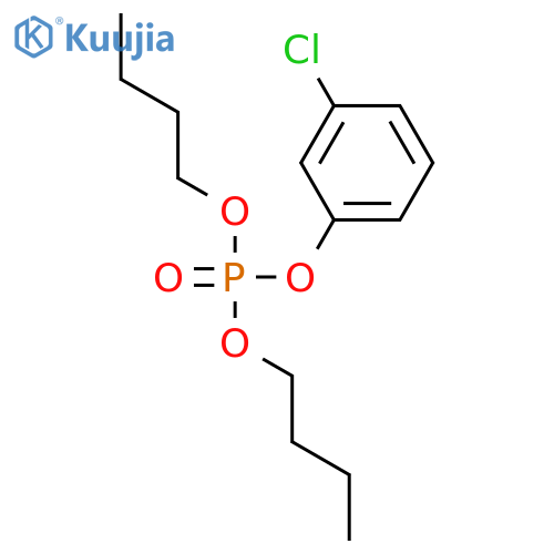 Phosphoric acid, dibutyl 3-chlorophenyl ester structure