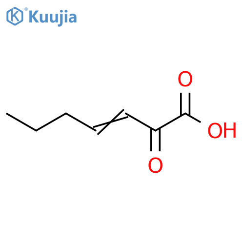 2-oxohept-3-enoic acid structure