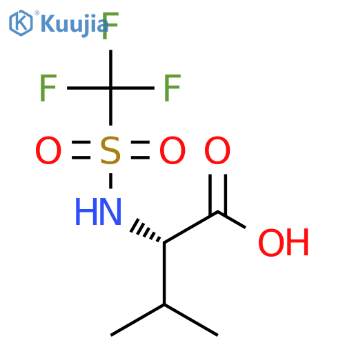 L-Valine, N-[(trifluoromethyl)sulfonyl]- structure